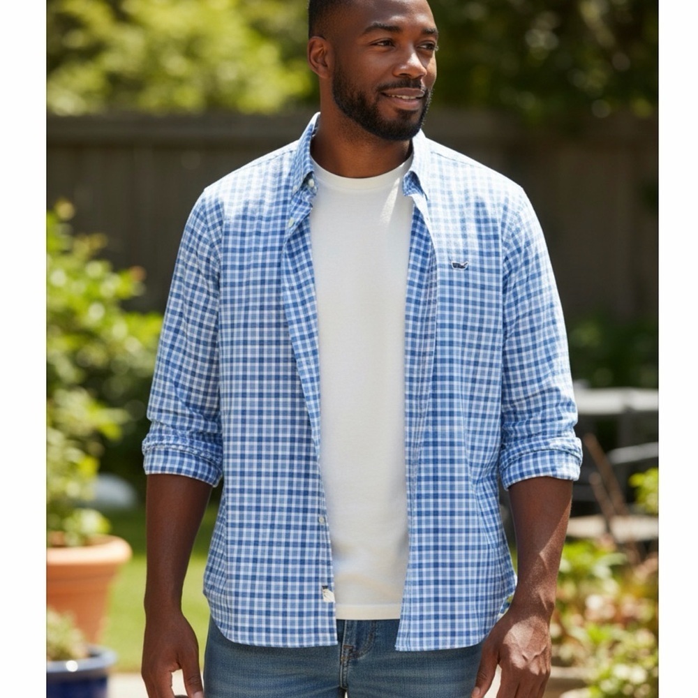 Performance Duval Check Featherweight Shirt Vinyard Vines